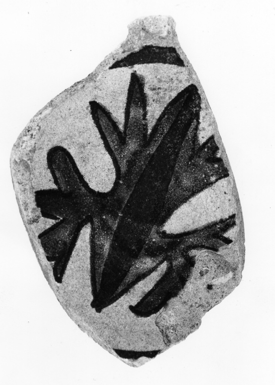 tazza, frammento - manifattura toscana (metà sec. XV)