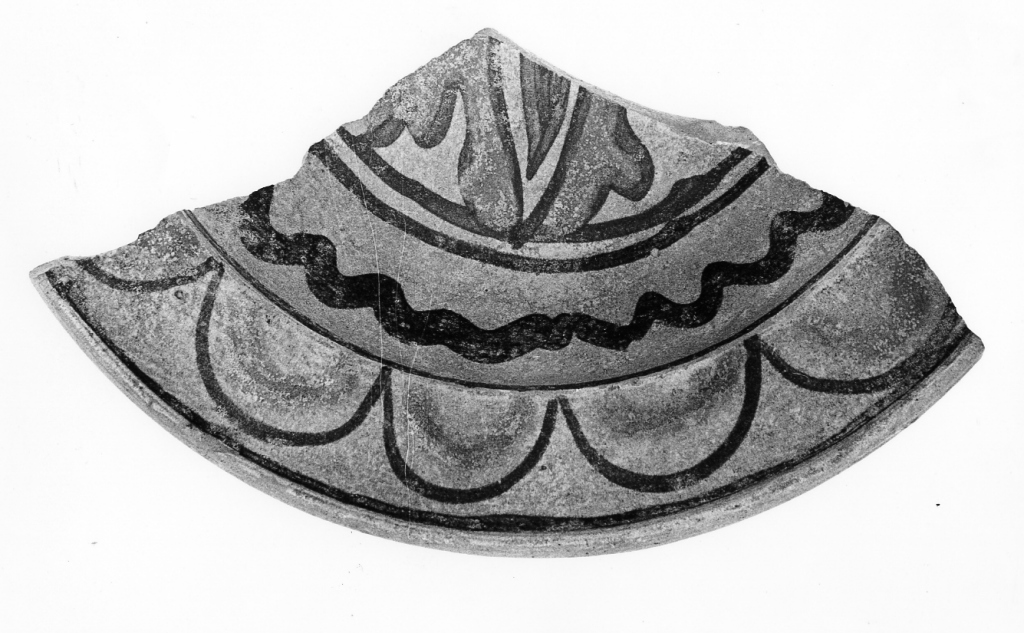 piatto, frammento - manifattura orvietana (sec. XV)