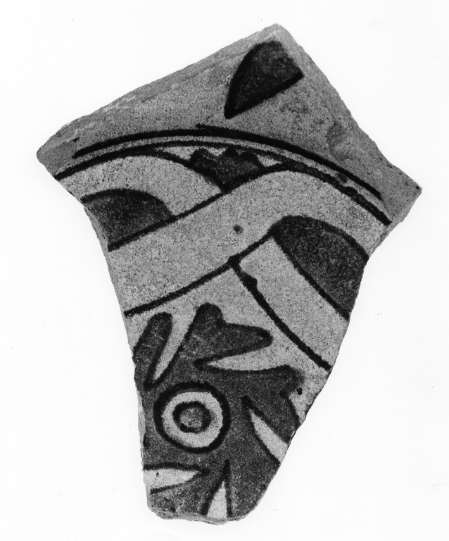 piatto, frammento - manifattura orvietana (metà sec. XV)
