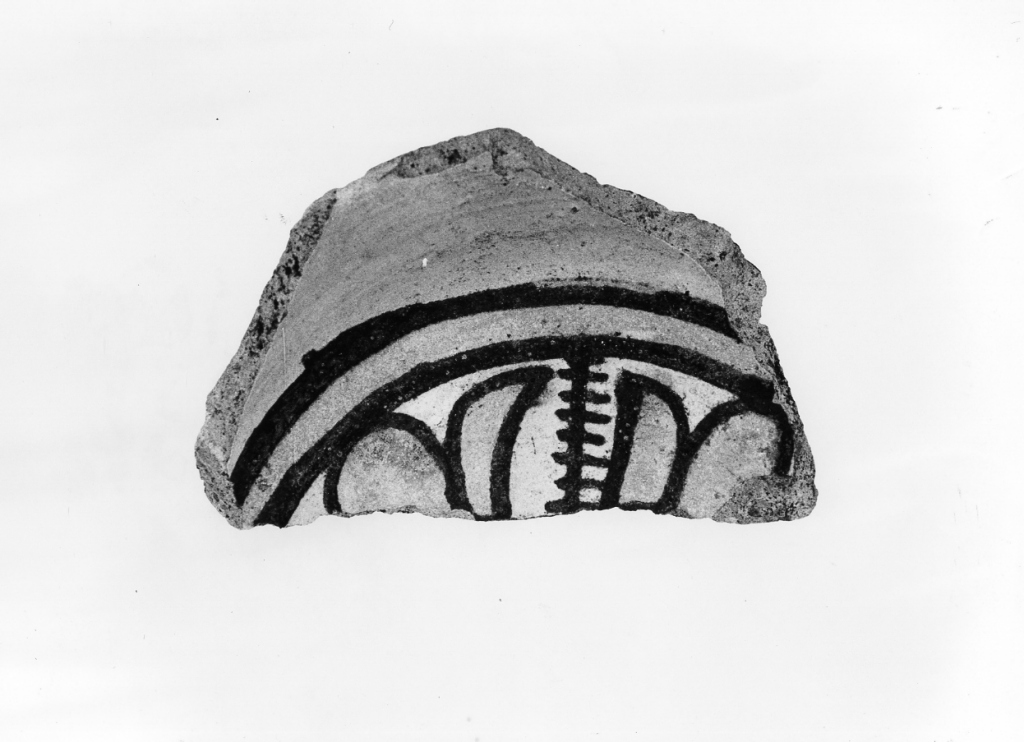 tazza, frammento - manifattura toscana (metà sec. XV)