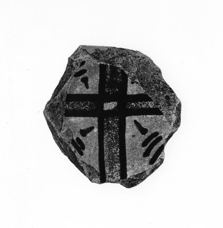 tazza, frammento - manifattura orvietana (fine sec. XIV)