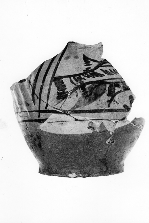 boccale, frammento - manifattura viterbese (secc. XIV/ XV)