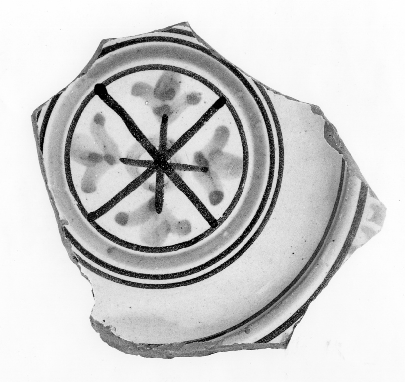 scodella, frammento - manifattura viterbese (fine sec. XV)
