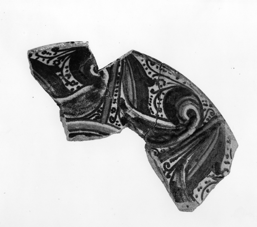 ciotola, frammento - manifattura toscana (sec. XV)
