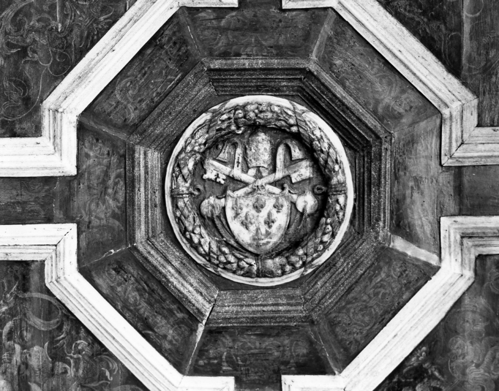 stemma papale di Paolo III (rilievo) - ambito romano (sec. XVI)