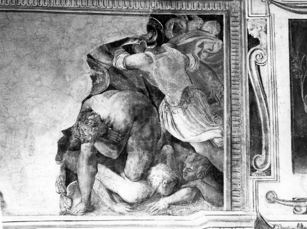 scena di battaglia (dipinto) - ambito romano (seconda metà sec. XVI)