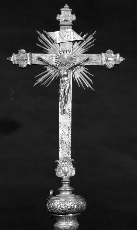 croce processionale - ambito romano (prima metà sec. XVIII)