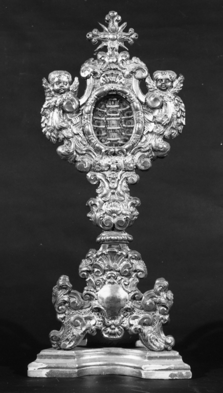 reliquiario - a ostensorio - ambito romano (sec. XVIII)