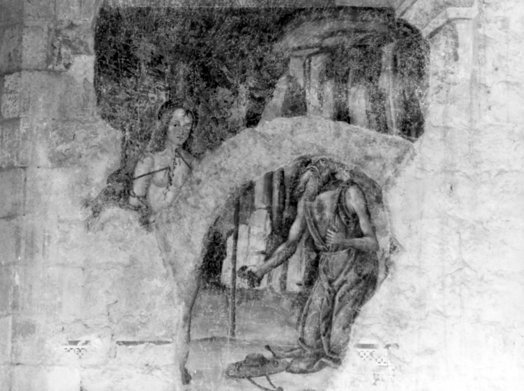 San Sebastiano e San Girolamo (dipinto) di D'Avanzarano Giovan Francesco detto Fantastico, Giovanni Paolo di Falente da Roma, Francesco di Giovanni d'Adamo (sec. XV)