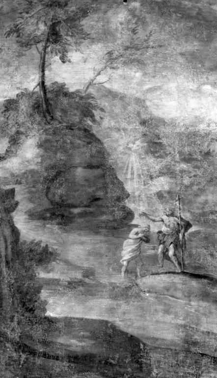 battesimo di Cristo (dipinto) di Romanelli Giovanni Francesco (maniera) (sec. XVII)