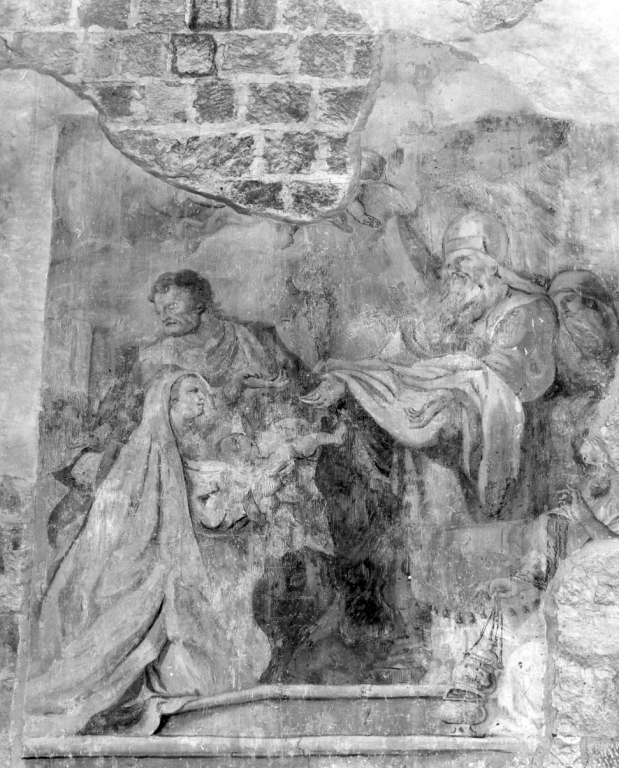 circoncisione di Gesù Bambino (dipinto) di Romanelli Giovanni Francesco (maniera) (sec. XVII)