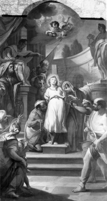 martirio di Santa Cristina (dipinto) di Casali Andrea (sec. XVIII)