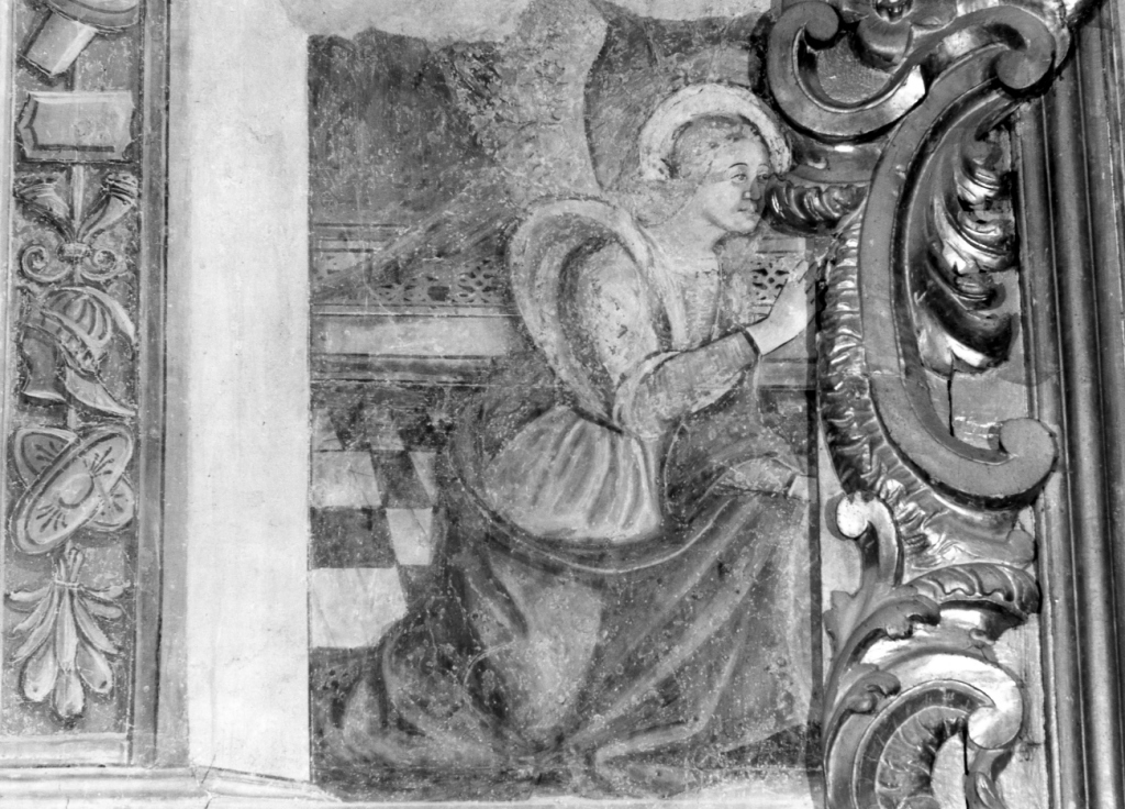 Madonna annunciata e Angelo annunciante (dipinto) di De Ferraris Domenico di Giovanni (sec. XV)