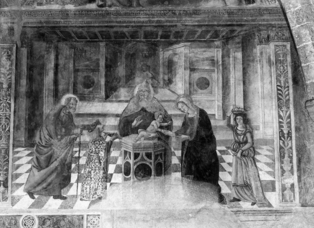 circoncisione di Gesù Bambino (dipinto) di De Ferraris Domenico di Giovanni (fine sec. XV)