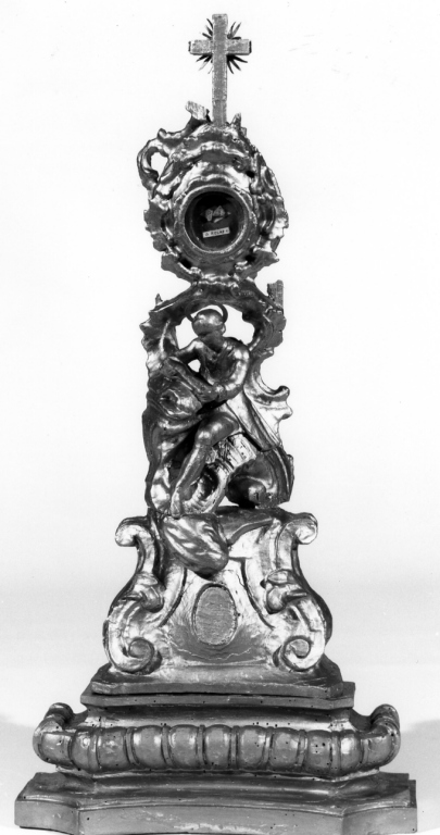 reliquiario - a ostensorio - ambito laziale (fine/inizio secc. XVII/ XVIII)