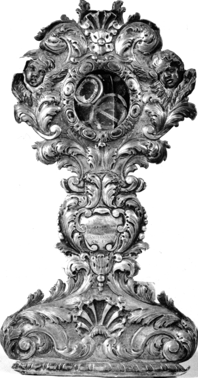 reliquiario - a ostensorio - ambito laziale (sec. XVIII)