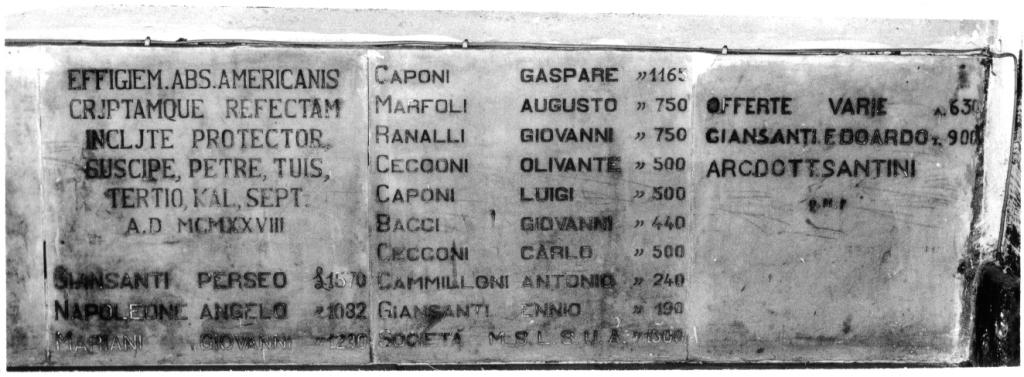 lapide commemorativa - ambito laziale (sec. XX)