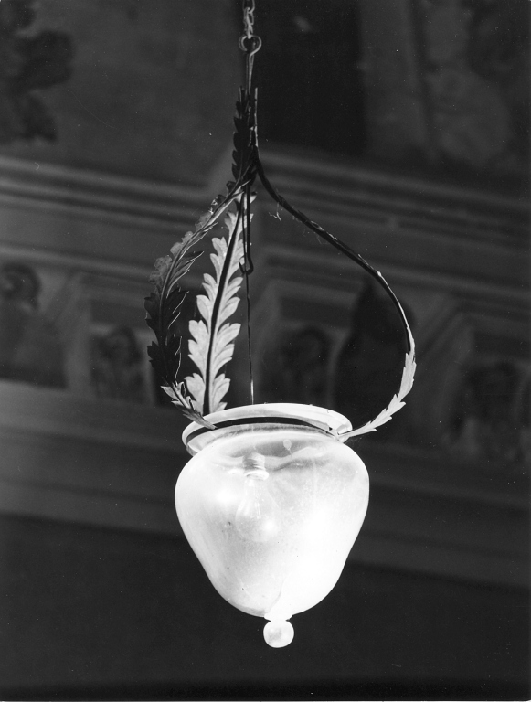 lampada pensile, serie - produzione italiana (inizio sec. XX)