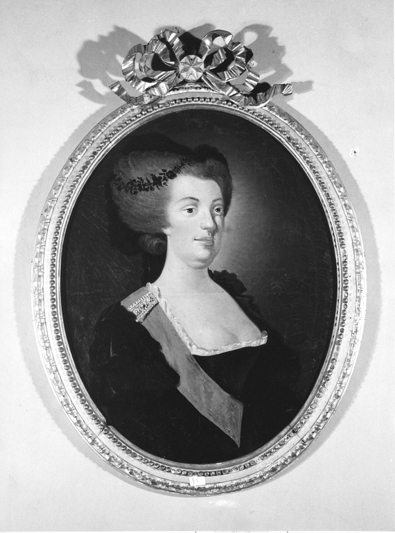 ritratto di donna (dipinto) - ambito romano (sec. XVIII)