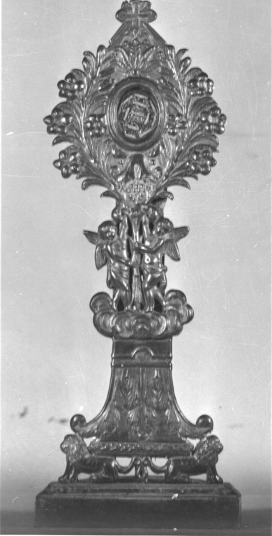 reliquiario - a ostensorio - ambito laziale (fine sec. XVIII)