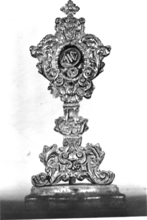 reliquiario - a ostensorio - ambito laziale (sec. XVIII)