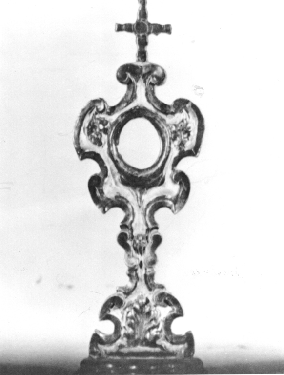 reliquiario - a ostensorio - ambito laziale (sec. XVIII)