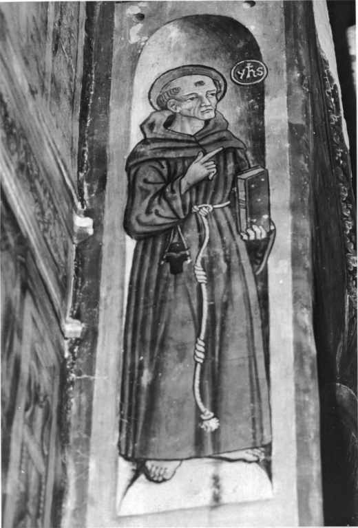 San Bernardino da Siena (dipinto) di Cappelli Dionisio (sec. XVI)