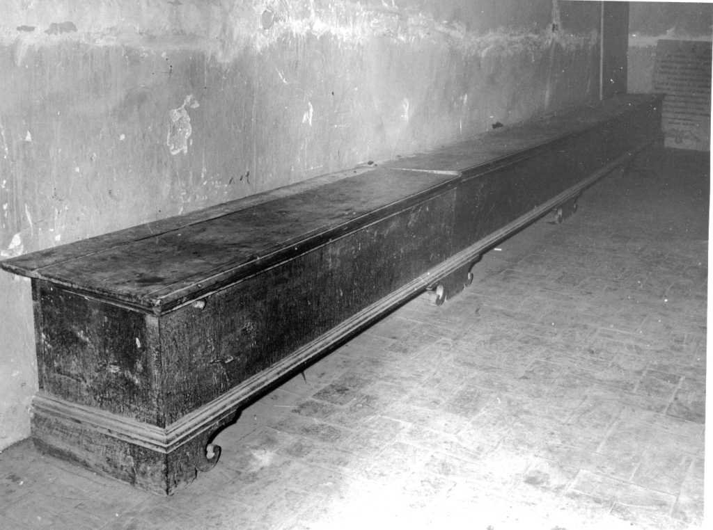 cassapanca - ambito laziale (sec. XIX)