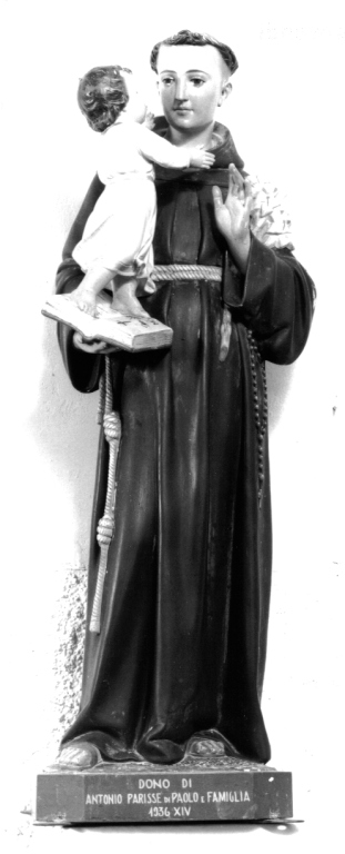 Sant'Antonio da Padova con il bambino (statua) - ambito romano (sec. XX)