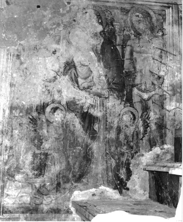 Madonna in trono con Bambino e Santi (dipinto) di Pietro (sec. XV)