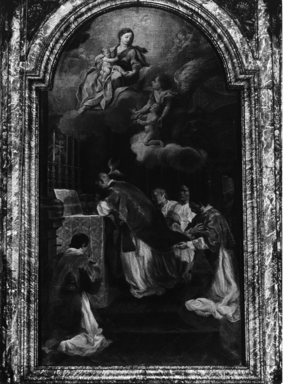 Messa di San Gregorio (dipinto) di Evangelisti Filippo (sec. XVIII)