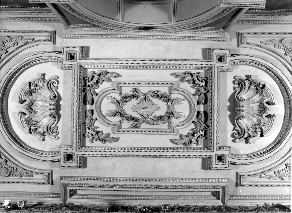 soffitto a cassettoni - ambito romano (fine/inizio secc. XVII/ XVIII)