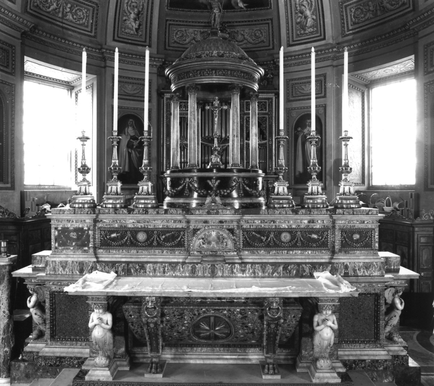 altare maggiore - ambito romano (sec. XVIII)