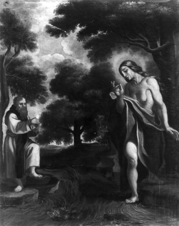 Storie di S. Maria Egiziaca nel deserto (dipinto) - ambito romano (seconda metà sec. XVII)