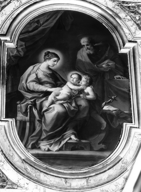 Sacra Famiglia con San Giovannino (dipinto) di Pozzi Stefano (sec. XVIII)
