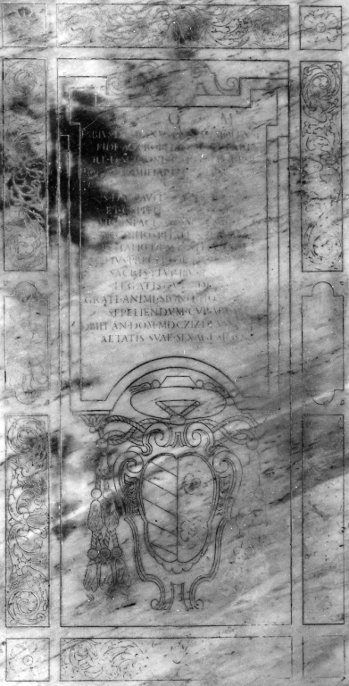 lapide tombale - ambito romano (sec. XVII)