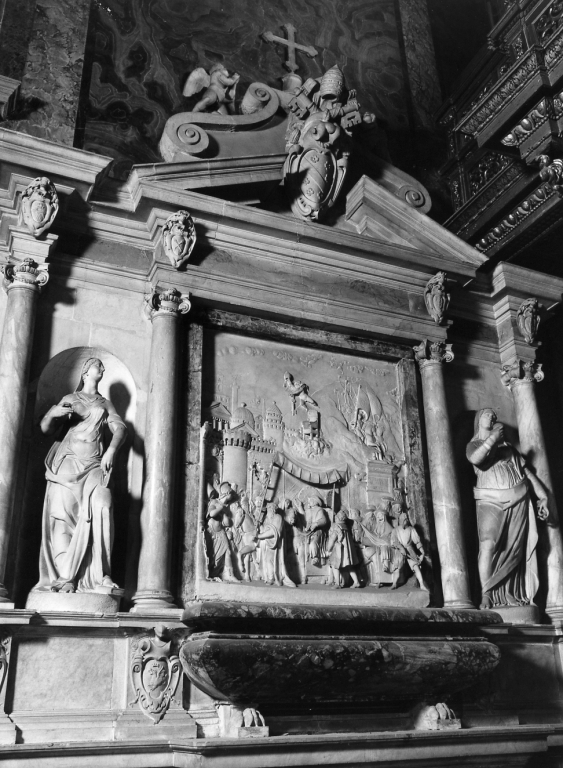 ritratto di papa Gregorio XI (rilievo) di Olivieri Pietro Paolo (sec. XVI)
