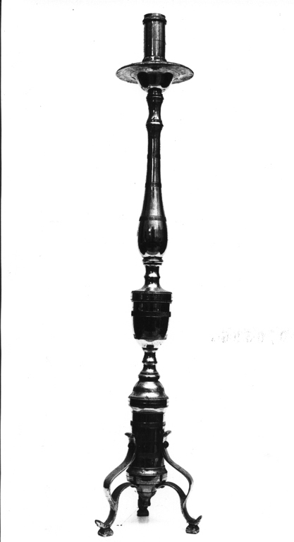 candeliere, elemento d'insieme - ambito viterbese (sec. XIX)