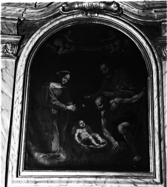 adorazione dei pastori (dipinto) - ambito laziale (prima metà sec. XVII)