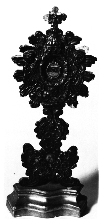 reliquiario - a ostensorio di Dassi Francesco (attribuito) (sec. XVIII)