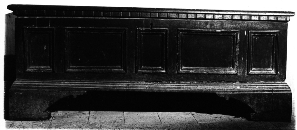 cassapanca - ambito laziale (sec. XVIII)