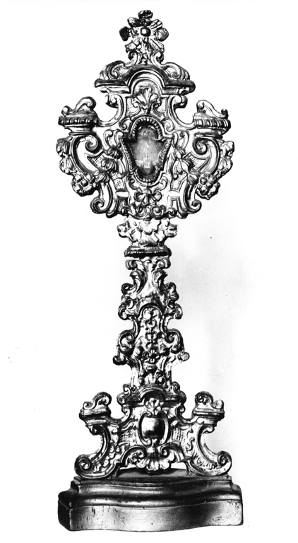 reliquiario - a ostensorio, serie - ambito laziale (sec. XVIII)