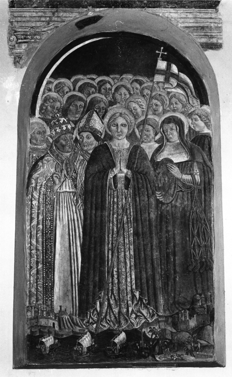 Sant'Orsola, le Vergini e Santi (dipinto) di Benozzo di Lese detto Benozzo Gozzoli (maniera) (sec. XV)