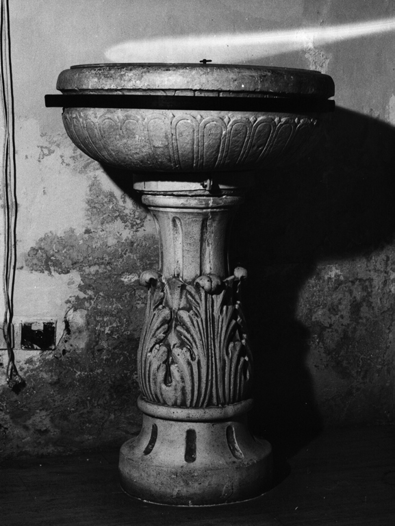 fonte battesimale - ambito viterbese (sec. XVI, sec. XX)