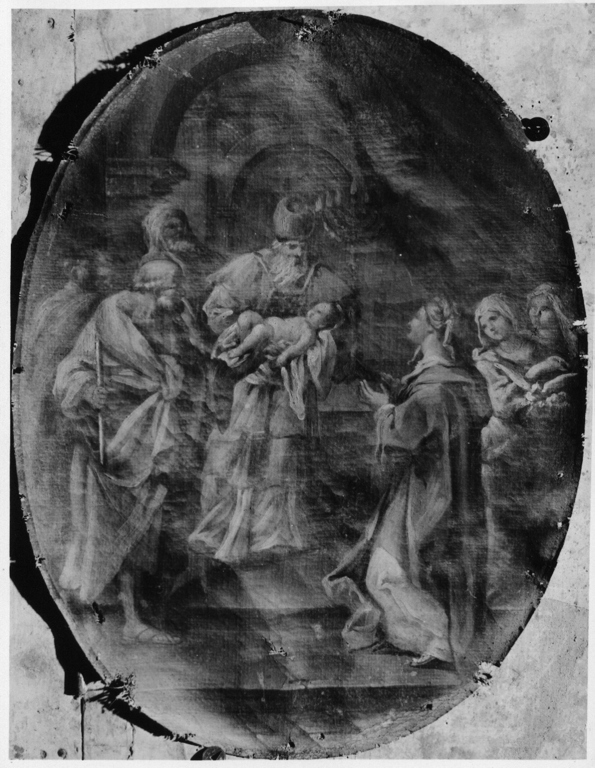 presentazione di Gesù al tempio (dipinto) di Cades Giuseppe (attribuito) (sec. XVIII)