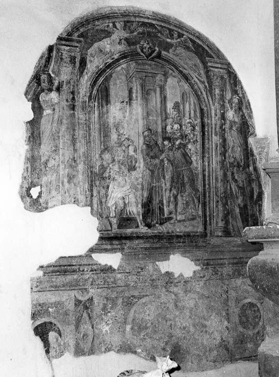 Sant'Antonio da Padova salva un condannato e resuscita un morto (dipinto) - ambito laziale (primo quarto sec. XVIII)