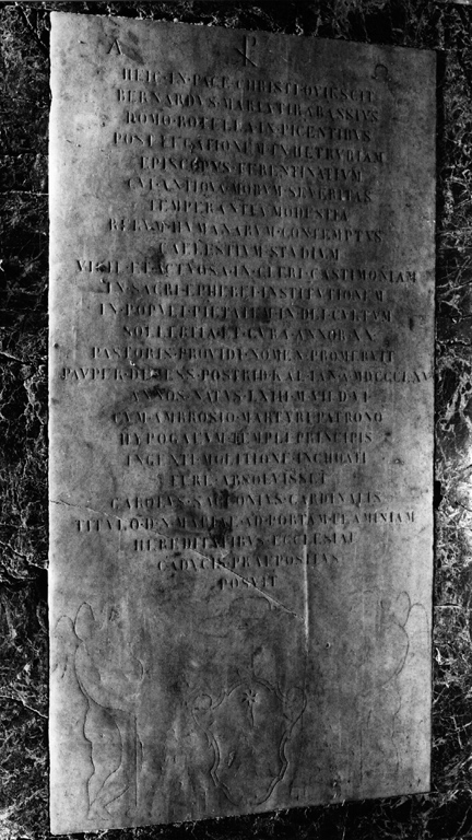 lapide tombale - ambito laziale (sec. XIX)