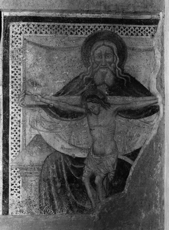Dio Padre e Cristo crocifisso (dipinto) - ambito laziale (seconda metà sec. XV)