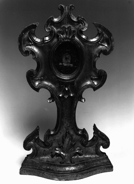 reliquiario - a ostensorio, serie - ambito laziale (sec. XVIII)