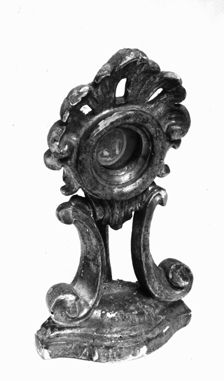 reliquiario - a ostensorio - ambito laziale (sec. XIX)